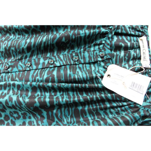 NEW Johnny Was Friday Silk Dress by Calme, Leopard Print, Sz XS - Picture 5 of 8